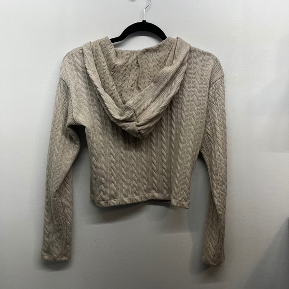 Olive & Oak Khaki Crop Hoodie Size XS - Picture 2 of 3